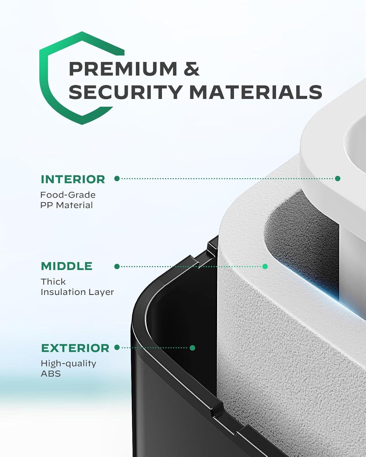 imageSilonn Ice Maker Countertop 9 Cubes Ready in 6 Mins 26lbs in 24Hrs SelfCleaning Ice Machine with Ice Scoop and Basket 2 Sizes of Bullet Ice for Home Kitchen Office Bar PartyDark Black