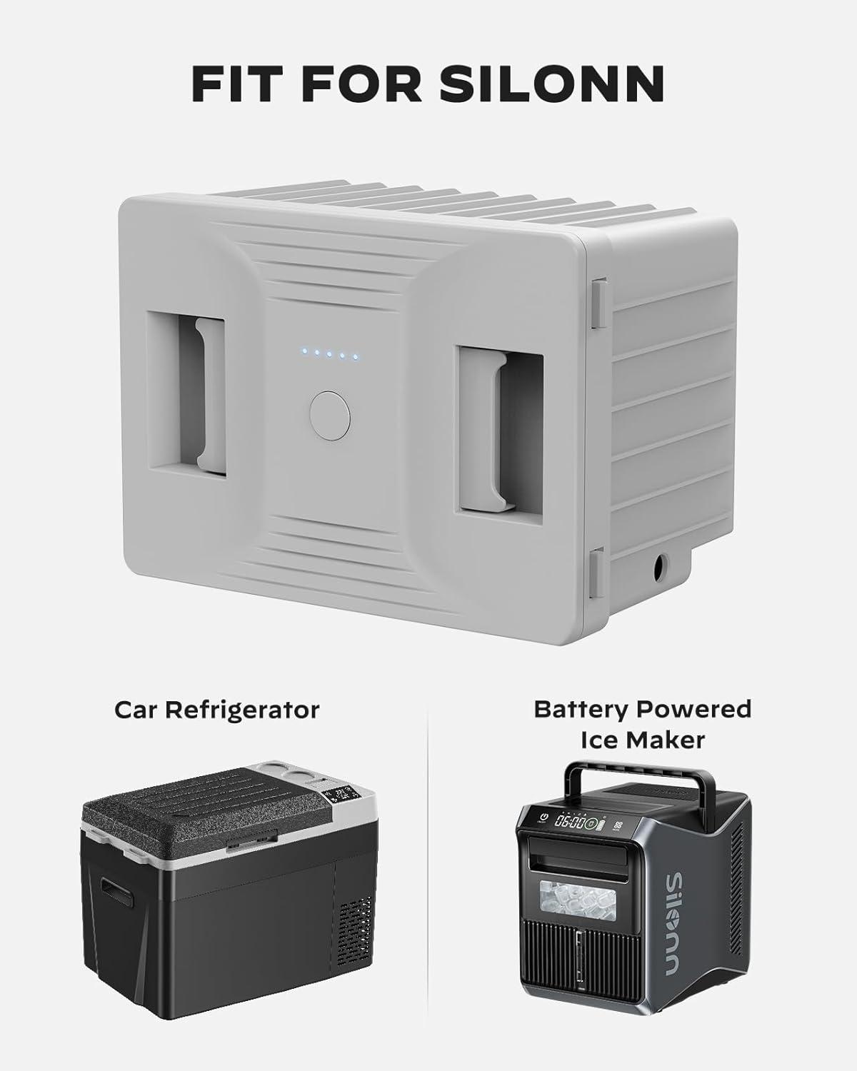 imageSilonn Ice Makers Countertop 9 Cubes Ready in 6 Mins 26lbs in 24Hrs SelfCleaning Ice Machine with Ice Scoop and Basket 2 Sizes of Bullet Ice for Home Kitchen Office PartyGrey