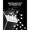 imageSilonn Countertop Ice Maker Machine 26 lbs per Day Fast Ice in 6 Minutes SelfCleaning Ice Maker Compact Countertop Ice Machine for Home KitchenOfficePartiesBlack