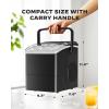 imageSilonn Countertop Ice Maker Machine 26 lbs per Day Fast Ice in 6 Minutes SelfCleaning Ice Maker Compact Countertop Ice Machine for Home KitchenOfficePartiesBlack