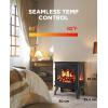 imageSilonn Electric Fireplace Heater Quick Heating Portable Fireplace with App ampamp Remote24 Electric Corner Fireplace Low Noise with 5 Brightness LevelsTemp Control ampamp Timer for Living RoomBedroomBlack24 Inch