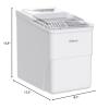 imageSilonn Ice Maker Countertop 9 Cubes Ready in 6 Mins 26lbs in 24Hrs SelfCleaning Ice Machine with Ice Scoop and Basket 2 Sizes of Bullet Ice for Home Kitchen Office Bar PartyWhite