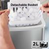 imageSilonn Ice Maker Countertop 9 Cubes Ready in 6 Mins 26lbs in 24Hrs SelfCleaning Ice Machine with Ice Scoop and Basket 2 Sizes of Bullet Ice for Home Kitchen Office Bar PartyStainless Steel