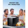 imageSilonn Ice Maker Countertop 9 Cubes Ready in 6 Mins 26lbs in 24Hrs SelfCleaning Ice Machine with Ice Scoop and Basket 2 Sizes of Bullet Ice for Home Kitchen Office Bar PartyUpgrade Black
