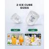 imageSilonn Ice Maker Countertop 9 Cubes Ready in 6 Mins 26lbs in 24Hrs SelfCleaning Ice Machine with Ice Scoop and Basket 2 Sizes of Bullet Ice for Home Kitchen Office Bar PartyUpgrade Black