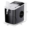 imageSilonn Ice Maker Countertop 9 Cubes Ready in 6 Mins 26lbs in 24Hrs SelfCleaning Ice Machine with Ice Scoop and Basket 2 Sizes of Bullet Ice for Home Kitchen Office Bar PartyBlack