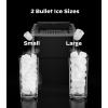 imageSilonn Ice Maker Countertop 9 Cubes Ready in 6 Mins 26lbs in 24Hrs SelfCleaning Ice Machine with Ice Scoop and Basket 2 Sizes of Bullet Ice for Home Kitchen Office Bar PartyBlackAPP