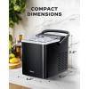 imageSilonn Ice Maker Countertop 9 Cubes Ready in 6 Mins 26lbs in 24Hrs SelfCleaning Ice Machine with Ice Scoop and Basket 2 Sizes of Bullet Ice for Home Kitchen Office Bar PartyUpgrade Black