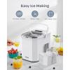 imageSilonn Ice Maker Countertop Portable Ice Machine with Carry Handle SelfCleaning Ice Makers with Basket and Scoop 9 Cubes in 6 Mins 26 lbs per Day Ideal for Home Kitchen Camping RVMoonlight White