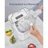 imageSilonn Ice Maker Countertop Portable Ice Machine with Carry Handle SelfCleaning Ice Makers with Basket and Scoop 9 Cubes in 6 Mins 26 lbs per Day Ideal for Home Kitchen Camping RVMoonlight White