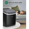imageSilonn Ice Maker Countertop Portable Ice Machine with Carry Handle SelfCleaning Ice Makers with Basket and Scoop 9 Cubes in 6 Mins 26 lbs per Day Ideal for Home Kitchen Camping RVDark