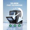 imageSilonn Ice Maker Countertop Portable Ice Machine with Carry Handle SelfCleaning Ice Makers with Basket and Scoop 9 Cubes in 6 Mins 26 lbs per Day Ideal for Home Kitchen Camping RVSmart Controlled