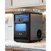 imageSilonn Ice Maker Countertop Portable Ice Machine with Carry Handle SelfCleaning Ice Makers with Basket and Scoop 9 Cubes in 6 Mins 26 lbs per Day Ideal for Home Kitchen Camping RVStainless Steel