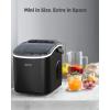 imageSilonn Ice Maker Countertop Portable Ice Machine with Carry Handle SelfCleaning Ice Makers with Basket and Scoop 9 Cubes in 6 Mins 26 lbs per Day Ideal for Home Kitchen Camping RVDark