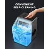 imageSilonn Ice Makers Countertop 44lbs Per Day 2 Ways to Add Water Auto SelfCleaning Stainless Steel Ice Machine for Home Office Bar PartyStainless Steel
