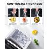imageSilonn Ice Makers Countertop 44lbs Per Day 2 Ways to Add Water Auto SelfCleaning Stainless Steel Ice Machine for Home Office Bar PartyStainless Steel