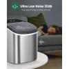 imageSilonn Ice Makers Countertop 9 Cubes Ready in 6 Mins 26lbs in 24Hrs SelfCleaning Ice Machine with Ice Scoop and Basket 2 Sizes of Bullet Ice for Home Kitchen Office PartySilverIM09