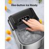 imageSilonn Ice Makers Countertop 9 Cubes Ready in 6 Mins 26lbs in 24Hrs SelfCleaning Ice Machine with Ice Scoop and Basket 2 Sizes of Bullet Ice for Home Kitchen Office PartySilverIM09