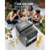 imageSilonn Ice Makers Countertop 9 Cubes Ready in 6 Mins 26lbs in 24Hrs SelfCleaning Ice Machine with Ice Scoop and Basket 2 Sizes of Bullet Ice for Home Kitchen Office PartyTarnish