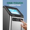 imageSilonn Nugget Ice Maker  Timer Ice Machine with SelfCleaning 44lbs per Day Pebble Ice Maker with Soft Chewable Ice OneClick Operation Ice Machine for Home Kitchen OfficeSilver