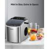 imageSilonn Nugget Ice Maker Countertop Pebble Ice Maker with Soft Chewable Ice OneClick Operation Ice Machine with SelfCleaning 33lbs24H for HomeKitchenOfficeGrey