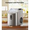imageSilonn Nugget Ice Maker Countertop Pebble Ice Maker with Soft Chewable Ice OneClick Operation Ice Machine with SelfCleaning 33lbs24H for HomeKitchenOfficeStainless Steel17T