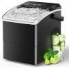 imageSilonn Countertop Ice Maker Machine 26 lbs per Day Fast Ice in 6 Minutes SelfCleaning Ice Maker Compact Countertop Ice Machine for Home KitchenOfficePartiesBlack