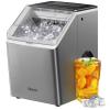 imageSilonn Ice Makers Countertop 44lbs Per Day 2 Ways to Add Water Auto SelfCleaning Stainless Steel Ice Machine for Home Office Bar PartyStainless Steel