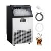 imageSilonn Ice Makers Countertop 44lbs Per Day 2 Ways to Add Water Auto SelfCleaning Stainless Steel Ice Machine for Home Office Bar PartyStainless Steel100lbs