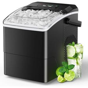 imageSilonn Countertop Ice Maker Machine 26 lbs per Day Fast Ice in 6 Minutes SelfCleaning Ice Maker Compact Countertop Ice Machine for Home KitchenOfficePartiesBlack
