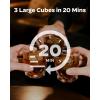 imageSilonn Clear Ice Cube Maker Countertop Makes 3 Large 16 Cubes in 20 Mins Crystal Clear ampamp SlowMelting Ice for Whiskey Adjustable Ice Thickness ampamp Auto Clean Great for Home bar Kitchen ampamp Party