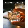 imageSilonn Clear Ice Cube Maker Countertop Makes 3 Large 16 Cubes in 20 Mins Crystal Clear ampamp SlowMelting Ice for Whiskey Adjustable Ice Thickness ampamp Auto Clean Great for Home bar Kitchen ampamp Party