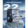 imageSilonn Crescent Ice Maker Countertop Slow Melting ampamp CrystalClear Ice SelfCleaning Ice Machine with Adjustable Ice Thickness ampamp Timer Function 16 Pcs in 15 Mins 2000 Pcs per Day