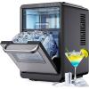 imageSilonn Crescent Ice Maker Countertop Slow Melting ampamp CrystalClear Ice SelfCleaning Ice Machine with Adjustable Ice Thickness ampamp Timer Function 16 Pcs in 15 Mins 2000 Pcs per Day