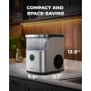 imageSilonn Nugget Ice Maker Countertop Ice Basket with Handle Quiet Operation ampamp Self Cleaning Ice Machine Chewable Ice 33 lbs24H Portable Pellet Ice Maker with Scoop for Home Kitchen and Office