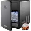imageSilonn 2 Sphere Ice Maker Clear Ice Ball Maker with SlowMelting 4 pcs in 35 Mins 144 pcsDaywith Crystal Sphere ampamp Rapid Sphere Technology SelfCleaning Ice Maker Countertop Ideal for WhiskeyIM57Black