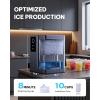 imageSilonn Nugget Ice Maker Countertop with 3L Detachable Water Tank 40 lbs24H Soft Chewable Ice Self Cleaning Ice Machine with Timer Function Pebble Ice Maker for Kitchen Party and OfficeSilver Gray