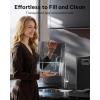 imageSilonn Nugget Ice Maker Countertop with 3L Detachable Water Tank 40 lbs24H Soft Chewable Ice Self Cleaning Ice Machine with Timer Function Pebble Ice Maker for Kitchen Party and OfficeGlossy black