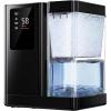 imageSilonn Nugget Ice Maker Countertop with 3L Detachable Water Tank 40 lbs24H Soft Chewable Ice Self Cleaning Ice Machine with Timer Function Pebble Ice Maker for Kitchen Party and OfficeGlossy black