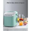 imageSilonn Nugget Ice Maker Countertop  44lbs24h CrushedPebble Ice Machine Front PullOut Water Tank amp Removable Basket Stainless Steel Finish for Home KitchenGreenIM09
