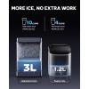 imageSilonn Nugget Ice Maker Countertop Auto Drop Ice Self Cleaning Ice Machine 40 lbs24H Soft Chewable Ice Self Dispensing Nugget Ice Maker for Home Kitchen and PartySilver Gray