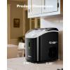 imageSilonn Nugget Ice Maker Countertop Chewable Pellet Ice Machine with SelfCleaning Portable Pebble Ice Maker with Ice Scoop for Home Kitchen amp Office GreenBlackPRO