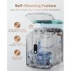 imageSilonn Nugget Ice Maker Countertop Chewable Pellet Ice Machine with SelfCleaning Portable Pebble Ice Maker with Ice Scoop for Home Kitchen amp Office GreenMint