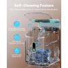 imageSilonn Nugget Ice Maker Countertop Chewable Pellet Ice Machine with SelfCleaning Portable Pebble Ice Maker with Ice Scoop for Home Kitchen amp Office GreenCyan