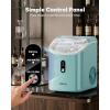 imageSilonn Nugget Ice Maker Countertop Chewable Pellet Ice Machine with SelfCleaning Portable Pebble Ice Maker with Ice Scoop for Home Kitchen amp Office GreenMint