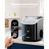imageSilonn Nugget Ice Maker Countertop Chewable Pellet Ice Machine with SelfCleaning Portable Pebble Ice Maker with Ice Scoop for Home Kitchen amp Office GreenBlackPRO
