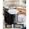 imageSilonn Nugget Ice Maker Countertop Chewable Pellet Ice Machine with SelfCleaning Portable Pebble Ice Maker with Ice Scoop for Home Kitchen amp Office GreenBlackPRO