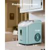 imageSilonn Nugget Ice Maker Countertop Chewable Pellet Ice Machine with SelfCleaning Portable Pebble Ice Maker with Ice Scoop for Home Kitchen amp Office GreenCyan