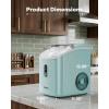imageSilonn Nugget Ice Maker Countertop Chewable Pellet Ice Machine with SelfCleaning Portable Pebble Ice Maker with Ice Scoop for Home Kitchen amp Office GreenMint