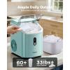 imageSilonn Nugget Ice Maker Countertop Chewable Pellet Ice Machine with SelfCleaning Portable Pebble Ice Maker with Ice Scoop for Home Kitchen amp Office GreenMint